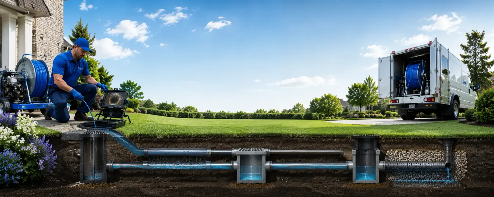 Outdoor drain cleaning information for Union, MI